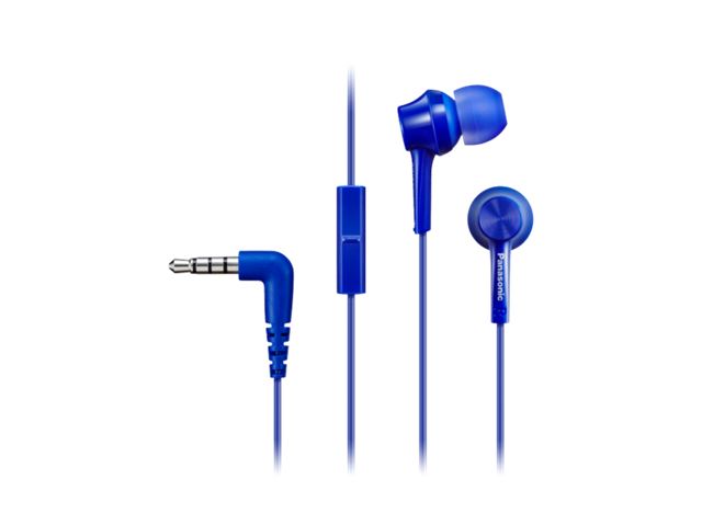 Panasonic slušalice RP-TCM115E-A plave, in ear, mikrofon