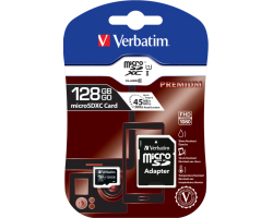 Verbatim memorijska kartica Premium Micro SDXC Secure Digital 128GB Class 10 + adapter - Slika 3