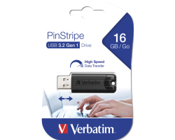 Verbatim PinStripe 16GB USB3.2 Gen1, crni - Slika 9