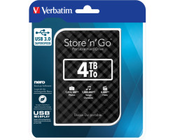 Verbatim 2.5" Store'n'Go 4TB vanjski HDD, USB3.0 Gen2, crni - Slika 3