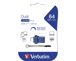 Verbatim Dual Store'n'Go 64GB USB-C/USB-A, USB 3.2 Gen 1 - Slika 3