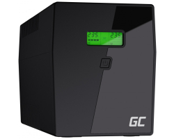 Green Cell UPS (UPS09) Microsine 2000VA/1400W, Line Interactive Pure Sinewave, LCD - Slika 7