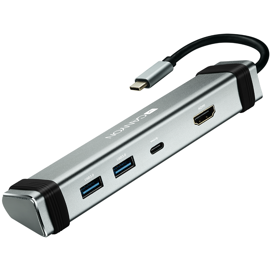 Canyon DS-3 Multiport Docking Station with 4 ports:1*Type C male+1*Type C female+2*USB3.0+1*HDMI, CNS-TDS03DG - Slika 3