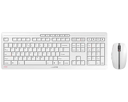 Cherry Stream Desktop tiha bežična tipkovnica + miš, bijela - Slika 5
