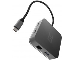 Green Cell HUB adapter 6in1 USB-C (HDMI, USB-C, 3x USB 3.0 & Ethernet) - za MacBook Pro, Dell XPS, Lenovo X1 Carbon & ostale - Slika 9