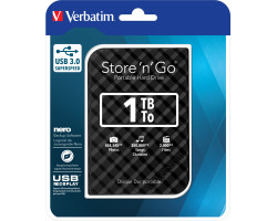 Verbatim 2.5" Store'n'Go 1TB vanjski HDD, USB3.0 Gen2, crni - Slika 3