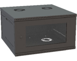 IPCOM 19" 15U 600×600×745mm zidni ormar staklena vrata, crni (2/2) - Slika 3