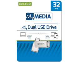 MyMedia Dual USB3.2 Gen1 /USB-C 32GB, metal - Slika 3