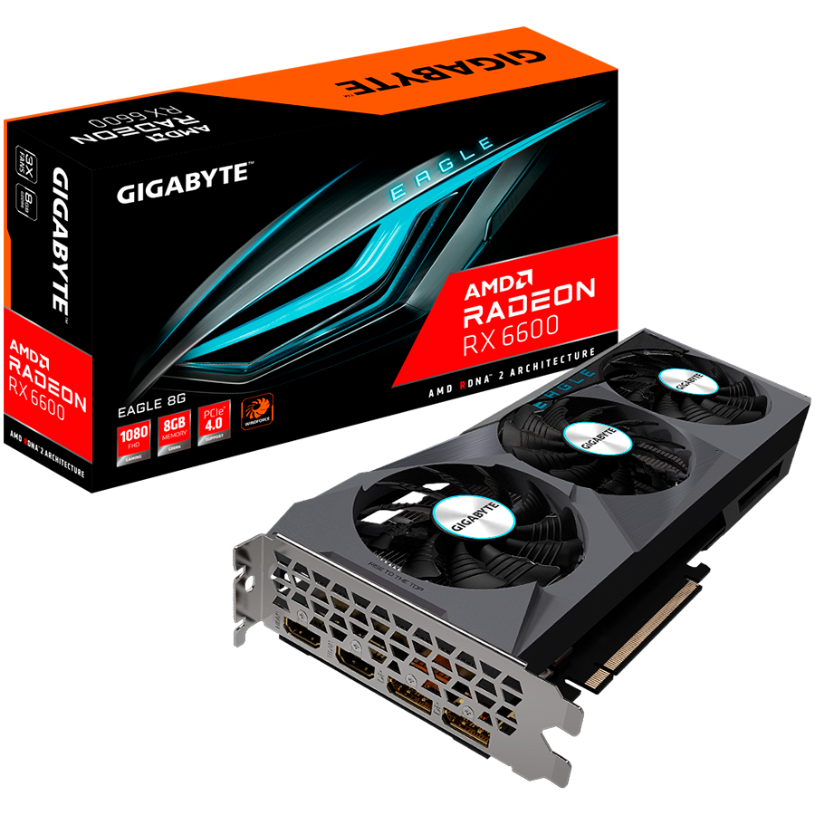 Gigabyte Video Card AMD Radeon RX-6600 EAGLE, GV-R66EAGLE-8GD - Slika 7
