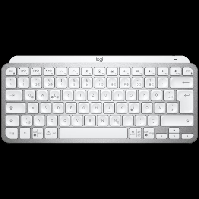 Logitech MX Keys Mini Minimalist Wireless Illuminated Keyboard - PALE GREY - Croatian layout, 920-010499