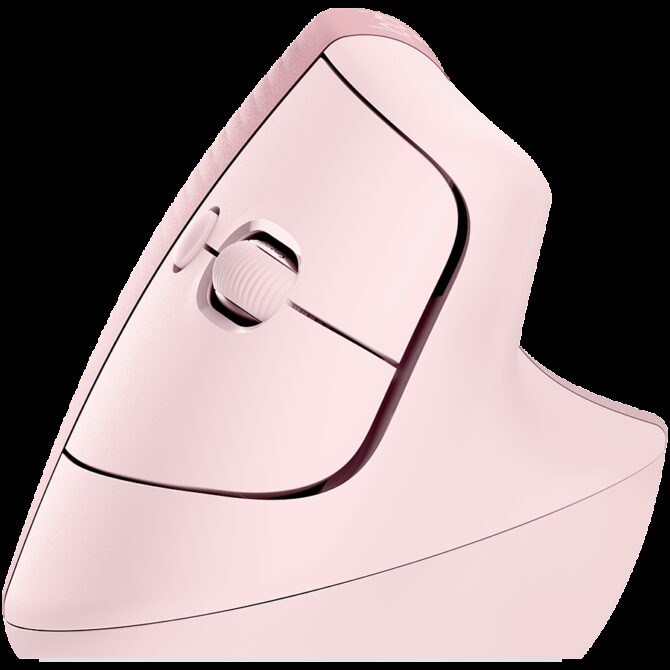 Logitech Lift Bluetooth Vertical Ergonomic Mouse - ROSE/DARK ROSE, 910-006478 - Image 3