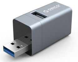 Orico 3-portni mini USB-A HUB 3x USB-A, srebrni (ORICO-MINI-U32L-GY-BP) - Slika 5