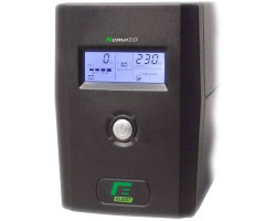 Elsist UPS Nemo LCD 200 2000VA/1000W, Line-Interactive, USB, RJ11/RJ45, 2×IEC, 2×Schuko, 2×9Ah, 10min. autonomija - Slika 3