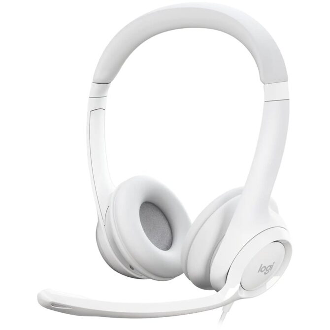 Logitech H390 Corded Headset - OFFWHITE - USB, 981-001286