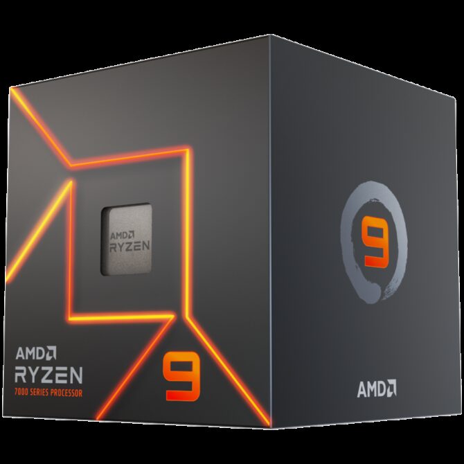 AMD CPU Desktop Ryzen 9 12C/24T 7900, 100-100000590BOX