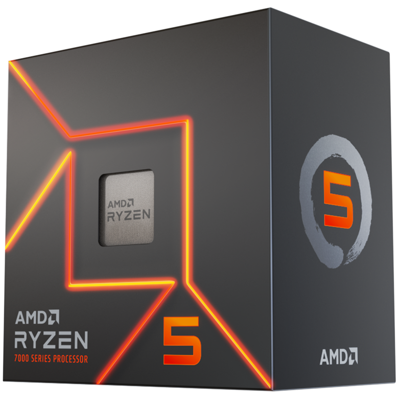 AMD CPU Desktop Ryzen 5 6C/12T 7600, 100-100001015BOX