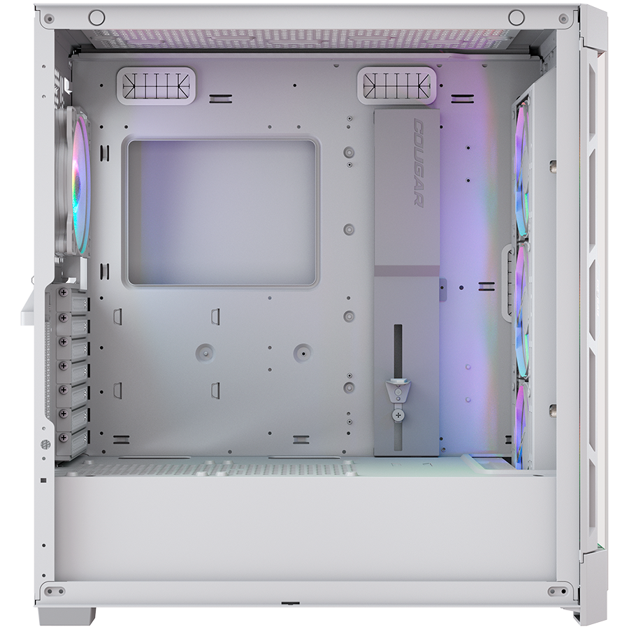 COUGAR | Duoface Pro RGB White | PC Case | Mid Tower / TG & Airflow Front Panel / 4 x ARGB Fans / TG Left Panel, CGR-DUOFACE PRO RGB W - Slika 3