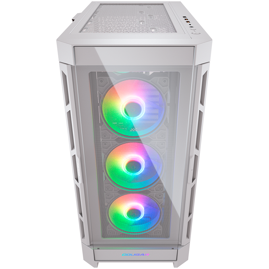COUGAR | Duoface Pro RGB White | PC Case | Mid Tower / TG & Airflow Front Panel / 4 x ARGB Fans / TG Left Panel, CGR-DUOFACE PRO RGB W - Slika 4