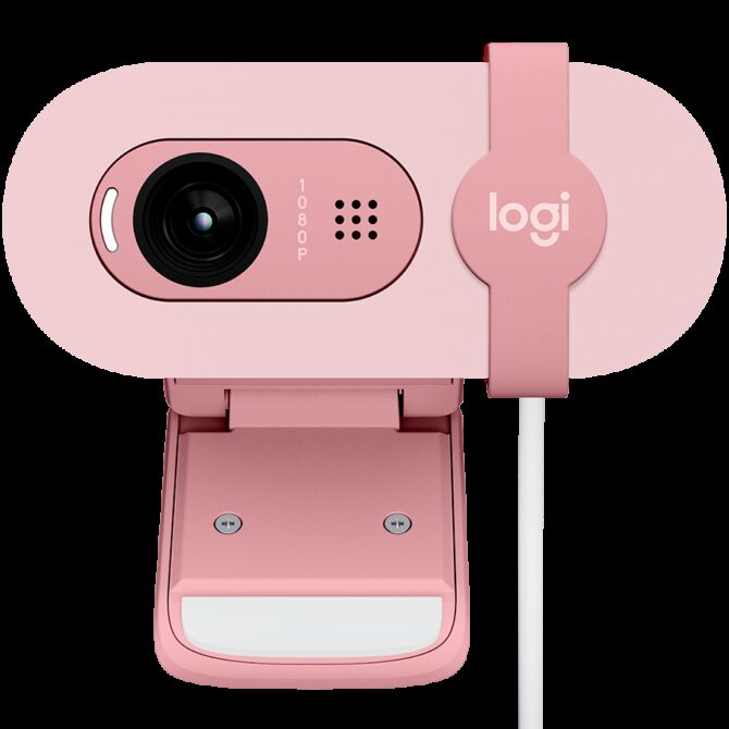 Logitech Brio 100 Full HD Webcam - ROSE - USB, 960-001623