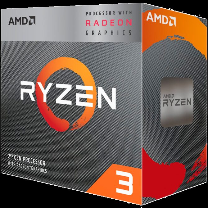 AMD CPU Desktop Ryzen 3 4C/4T 3200G, YD3200C5FHBOX