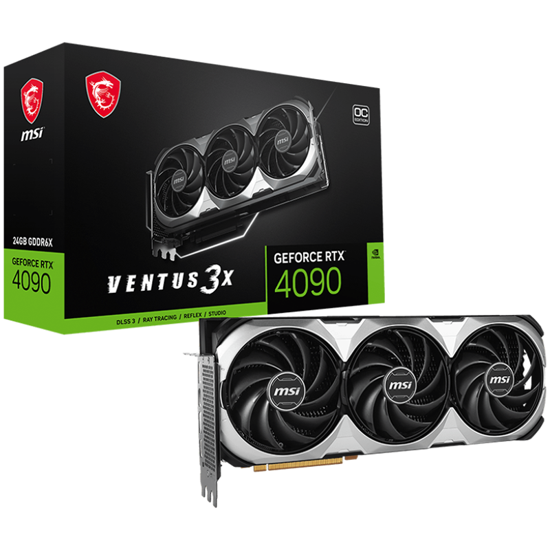 MSI Video Card NVidia RTX 4090 VENTUS 3X E 24G OC, RTX 4090 VENTUS 3X E 24G OC