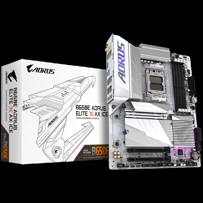Gigabyte Mainboard Desktop B650E A ELITE X ICE, B650E A ELITE X ICE