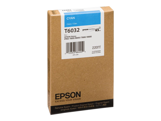 Epson ink cyan StylusPro 7800 7880, C13T603200