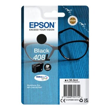 Epson Singlepack Black 408L Ultra Ink, C13T09K14010