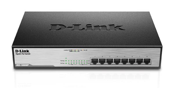 D-Link switch neupravljivi, DGS-1008MP