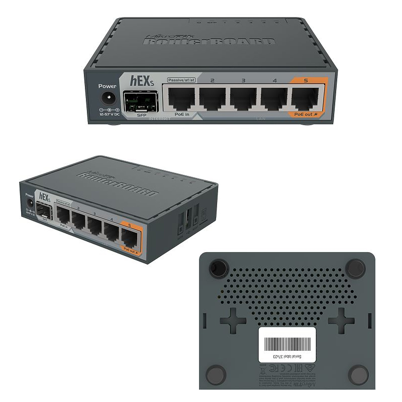 MikroTik RB760iGS hEX S with Dual Core 880MHz MHz CPU