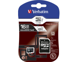 Verbatim memorijska kartica Premium Micro SDHC Secure Digital 16GB Class 10 + adapter - Slika 3