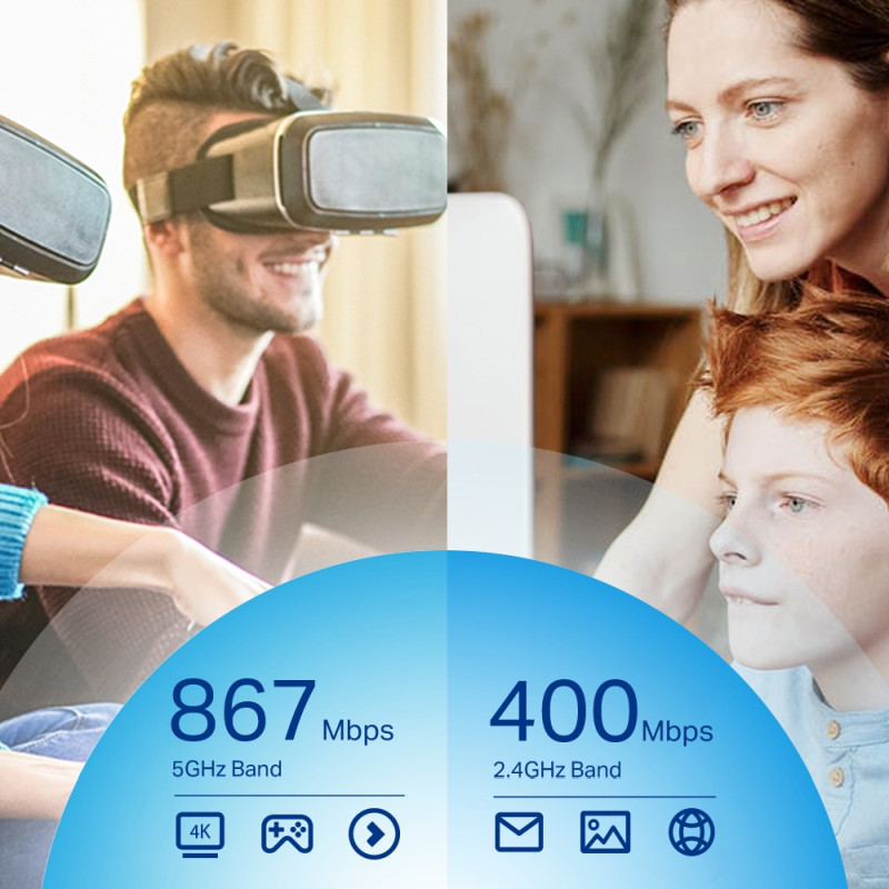 TP-Link AC1300 Archer T4U Plus bežični Dual-Band USB3.0 adapter 400Mbps/867Mbps, Archer T4U Plus - Slika 3