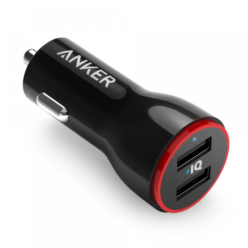 Anker PowerDrive 2 auto punjač 24W, 2×USB-A, A2310G11, A2310G11
