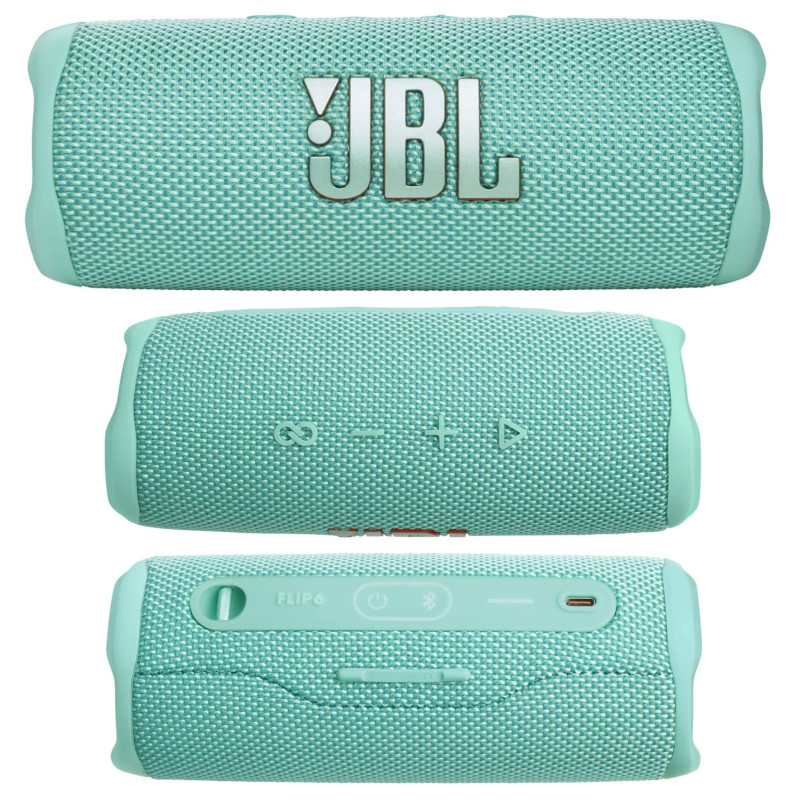 JBL Flip 6 prijenosni zvučnik BT5.1, vodootporan IP67, tirkizni