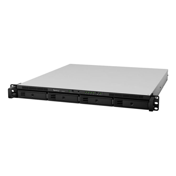 Synology RS822+ RackStation 4-bay NAS server, 2.5"/3.5" HDD/SSD podrška, Hot Swappable HDD, 2GB, 4×G-LAN/2×USB3.2/eSATA, Wake on LAN/WAN