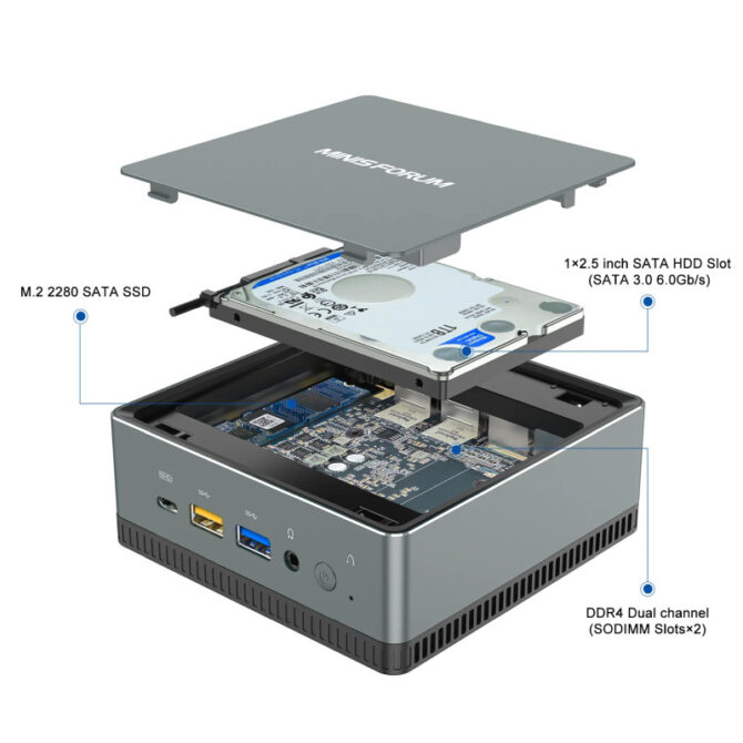 Minisforum DeskMini UM350, UM350-16-256-W11P