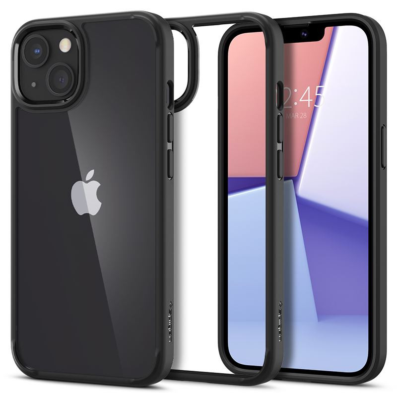 Spigen Ultra Hybrid, zaštitna maska za telefon, mat crna – iPhone 13