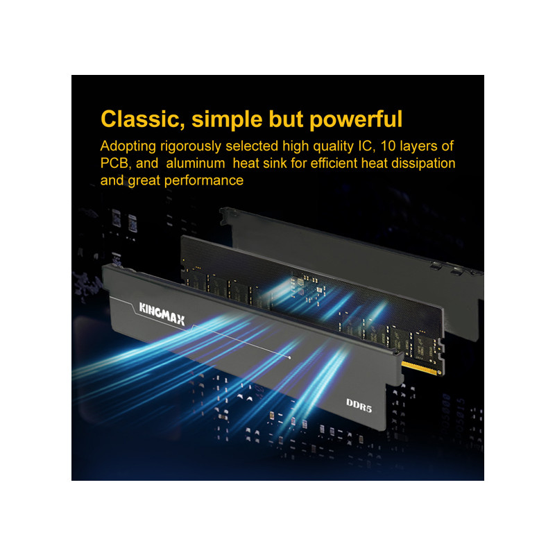 Kingmax Gaming Horizon DIMM 16GB DDR5 5600MHz 288-pin 1.25V CL36 s hladnjakom - Slika 3