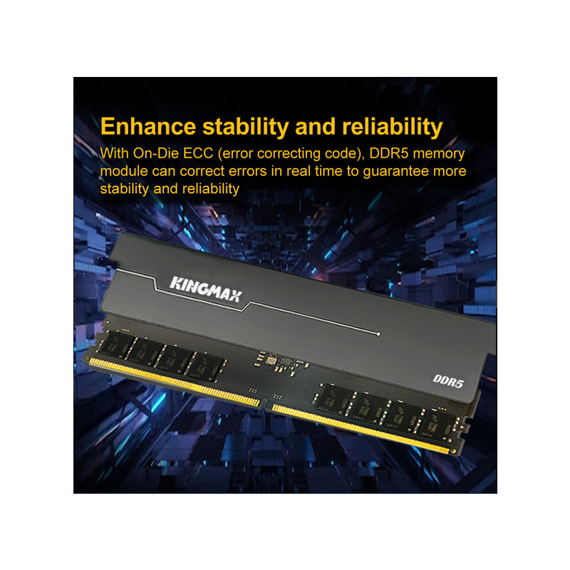 Kingmax Gaming Horizon DIMM 16GB DDR5 5600MHz 288-pin 1.25V CL36 s hladnjakom - Slika 5