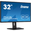 Iiyama 32" XB3288UHSU-B5 (31.5") 3840×2160 VA, HAS, 3ms, FreeSync, 2×HDMI/DP, 2×USB3.0, zvučnici, crni