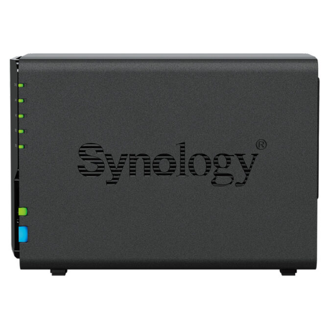 Synology DS224+ DiskStation 2-bay All-in-1 NAS server, 2.5"/3.5" HDD/SSD podrška, Hot Swappable HDD, Wake on LAN/WAN, 2GB, 2×1GbE