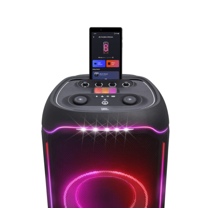 JBL PartyBox Ultimate Prijenosni bežični bluetooth zvučnik velike snage 1100W Bluetooth, USB, IPX4, Dinamično RGB osvjetljenje