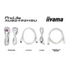 Iiyama 24" XUB2492HSU-W6 (23.8") 1920×1080 IPS, Pivot, 0.4ms, HDMI/DP, 4×USB HUB, zvučnici, bijeli - Slika 9