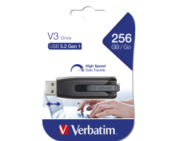 Verbatim V3 256GB USB3.2 Gen1, crni - Slika 3
