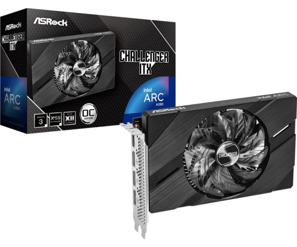 Asrock Intel Arc A380 Challenger ITX 6GB OC, 6GB GDDR6