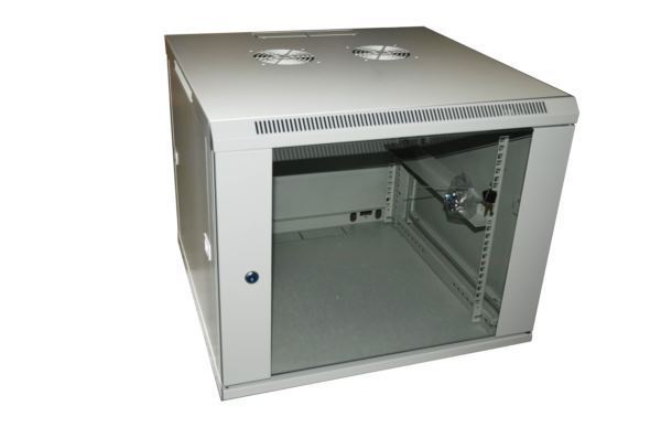 NaviaTec zidni mrežni ormar 12U 600 x 600mm, jednodjelni, SE serija, rastavljen