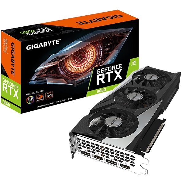 Gigabyte GF RTX3060 Gaming OC, 12GB GDDR6