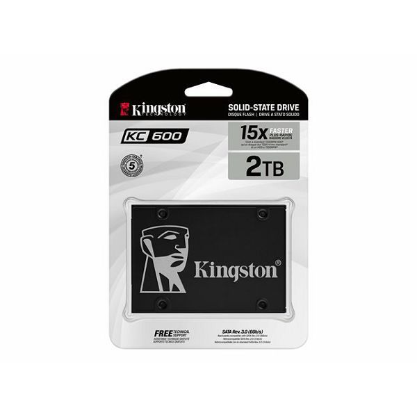 Kingston SSD KC600, R550/W520,2048GB, 7mm, 2.5″