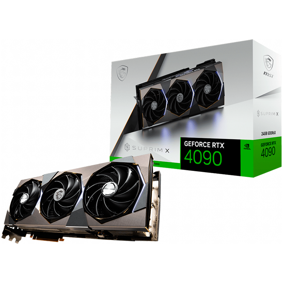 MSI Video Card NVidia RTX 4090 SUPRIM X 24G, RTX 4090 SUPRIM X 24G
