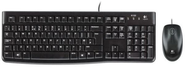 Logitech tipkovnica miš MK120, USB, HR